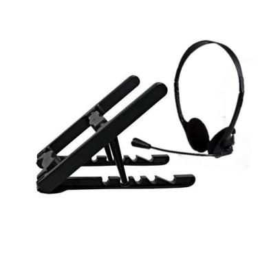 Imagem de Suporte Ergonômico P/notebook + Headset P2 Bright 010 - Masticmol e Br