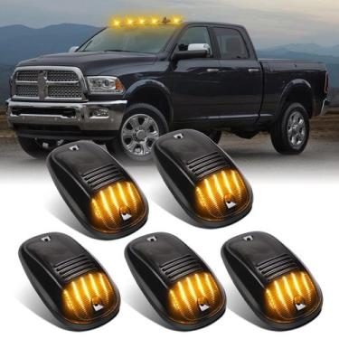 Imagem de Luzes de marcação de cabine LED SHINEFIT âmbar fumê, 5 peças