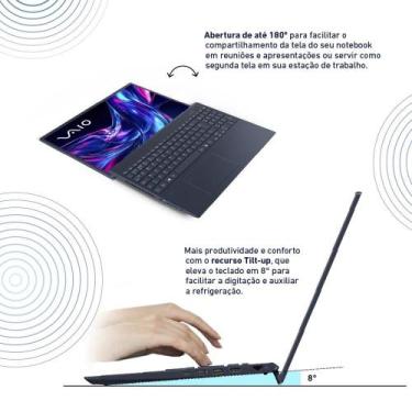Imagem de Notebook VAIO VJFE69F11X-B0711H 16" AMD Ryzen 5-5625U 512GB SSD 16GB L