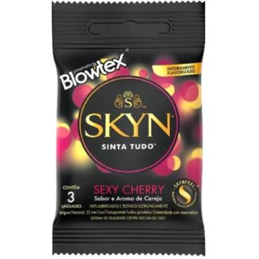 Imagem de Preservativo Skyn Sexy Cherry com 3 Unidades - Blowtex