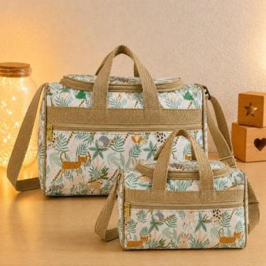Imagem de Kit 2 Bolsas Maternidade Bebe Várias Cores Menina/Menino Cor: Caqui - 