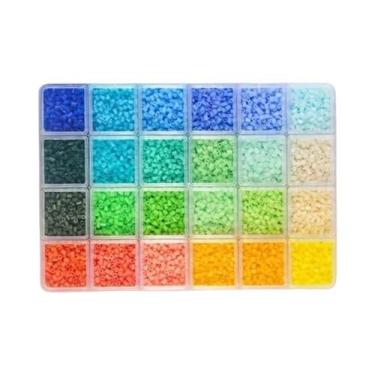 Imagem de Kit De Miçangas Perler Hama De 24 Cores 2.6mm Para Artesanato DIY, Que