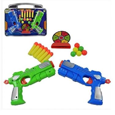 Imagem de Pistola Lança Dardo Nerf Infantil com bolas dardos e alvo