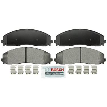Imagem de BOSCH BSD1680 Conjunto de pastilhas de freio a disco semimetálico para serviço severo - Compatível com Ford F-250 Super Duty, F-350 Super Duty, F-450 Super Duty; FRENTE