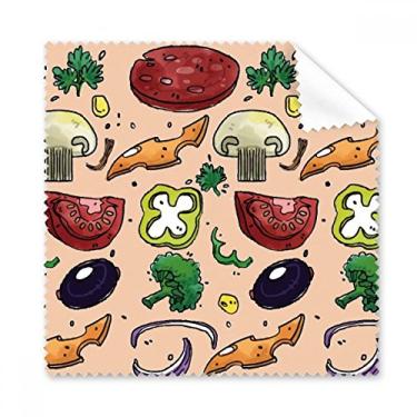 Imagem de Pizza Tomate Foods, Pimentas, Cebola, Pano de Limpeza de Pelo, Limpador de Óculos 5 peças