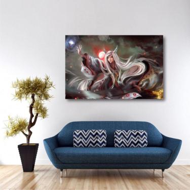 Imagem de Quadro decorativo Naruto Kaguya Artístico Tela em Tecido