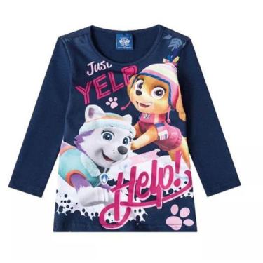 Imagem de Blusa da Patrulha Canina - Skye e Everest - Azul Marinho - Malwee