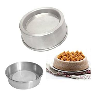 Imagem de Forma Bolo Torta Suíça Decor2 (13x6cm) Alumínio Caparroz