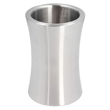 Imagem de Balde para vinho,2L A?o inoxid¨¢vel Capacidade Prata Slim Shape Bar para garrafa de vinho de parede dupla estilo moderno Balde de vinho para champanhe, refrigerador de vinho ou suporte para cerve