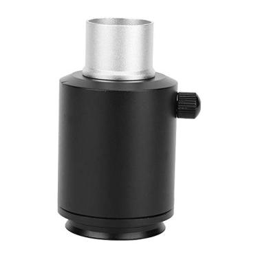 Imagem de Vikye Adaptador de lente de microscópio, liga de alumínio, interface de câmera de 25 mm ou 23,2 mm, preto