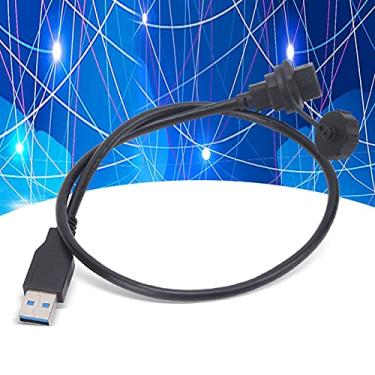 Imagem de Conector USB tipo C conector de montagem no painel de soquete resistência ao desgaste (0,5 m, tipo torre inclinada Pisa)