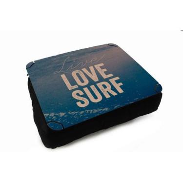 Imagem de Almofada Bandeja Para Notebook Laptop Surf Surfista Praia - Criative