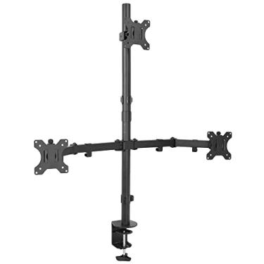 Imagem de Suporte para 3 Monitores 15 a 32 Base Morsa Ajuste de Altura e Convergência CTM33C