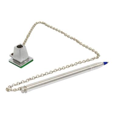 Imagem de Canetas Balcão Fixa Com Corrente Para Mesa Tipo Pirâmide