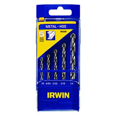 Imagem de IRWIN Conjunto de Brocas para Metal com 5 Peças de 1/8 Pol. a 1/4 Pol. (3,18mm x 6,3mm) 1865288