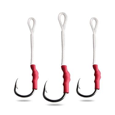 Imagem de Anzóis de pesca 50 PCS Gancho de pesca em aço inoxidável com ganchos lentos Acessórios de pesca (Color : 2/0)