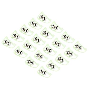 Imagem de 20 peças de sino de mordida de pesca, indicador de alerta de alarme de vara de pesca noctilucente, acessório para varas de pesca e acessórios, sinos de pesca