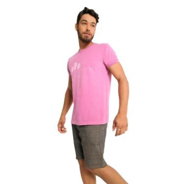 Imagem de Camiseta Zinco Regular Decote Redondo Estampa Frente Lilás