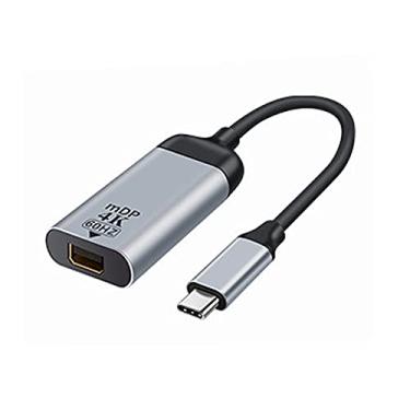 Imagem de xiwai Cabo adaptador USB-C tipo C para Mini DP DisplayPort 4K 2K 60Hz para tablet, celular e laptop