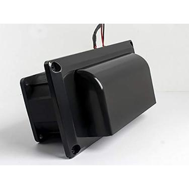 Imagem de Ventoinha de exaustão montada na lateral do veículo 12V (preto) Ventilador de ventilação lateral do trailer 25W