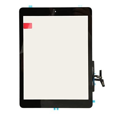 Imagem de para Black IOS Tablet 5 5ª Geração 2017 9,7 Polegadas (A1822 A1823) Conjunto de Digitalizador de Tela de Toque, Peças de Reposição de Vidro Temperado Touchscreen, Durável e Resistência Ao Desgaste