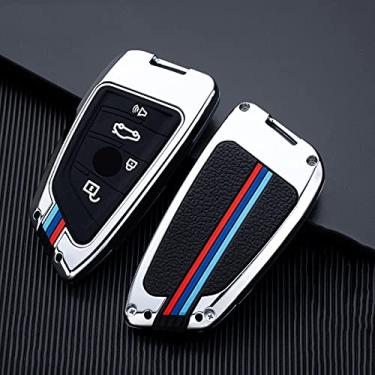 Imagem de YJADHU Capa de chave de carro bolsa de chave suporte de carro proteção de chaveiro, apto para bmw f20 g20 g30 x1 x3 x4 x5 g05 x6,11