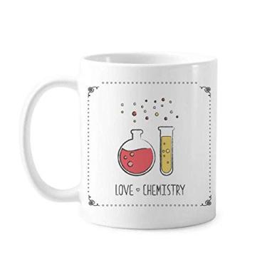 Imagem de Garrafa de fundo redondo tubo de ensaio caneca química cerâmica xícara de café porcelana louça