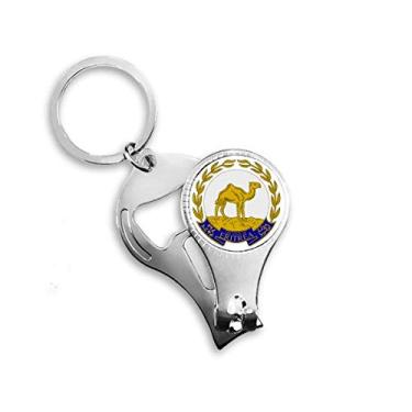Imagem de Anel de alicate de unha com emblema nacional da África da Eritreia chaveiro abridor de garrafas