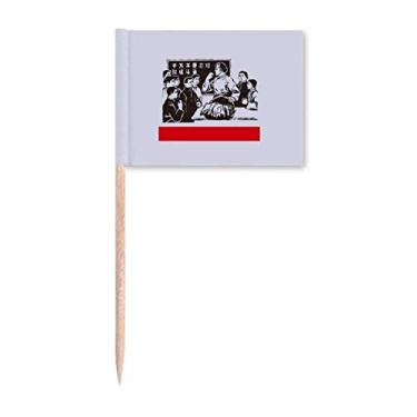 Imagem de Sinalizadores de palito de propaganda educacional vermelho chinês para luta de palito de dente