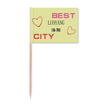 Imagem de Decoração de festa com bandeira de palito moderno Luoyang Art Deco da cidade antiga