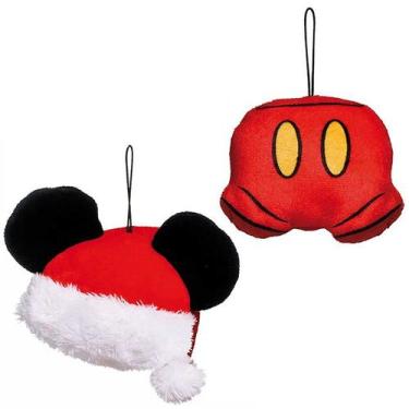 Imagem de Kit 2 Enfeite De Natal Pelúcia Mickey Gorro E Calça - Disney