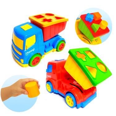 Imagem de Brinquedo Didático para Bebês Caminhão com Peças para Encaixar