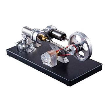 Imagem de LUGU Stirling Motor Modelo de Motor de Ar quente Kit DIY com 4 pcs Luzes Led Ge dor de Eletricidade Física Brinquedo Educativo Auxiliares de Ensino pa Professor Estudante Adulto