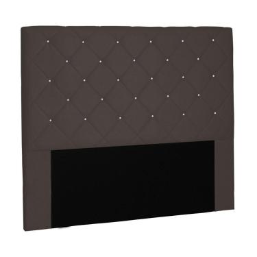 Imagem de Cabeceira Tania Cama Box King 195Cm Suede Café