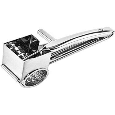 Imagem de Ralador de Queijo Em Aço Inox Giratório Manual com Lâminas