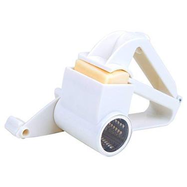 Imagem de ralador de queijo com manivela manual ralador giratório de gengibre cortador de ralador para chocolate com ferramenta de tambor de queijo de aço inoxidável