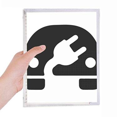 Imagem de Plus Minus Sign Energy Veículos Protect Environment Notebook Folhas soltas Diário Recarregável Diário Papelaria