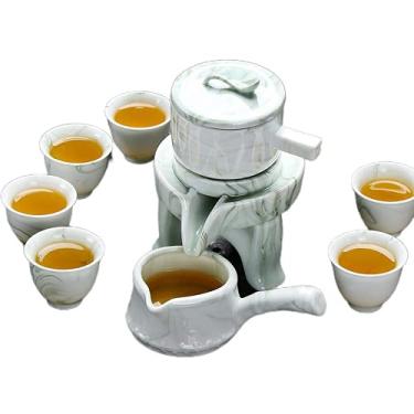 Imagem de Conjunto de chá moagem de pedra semiautomática Kung Fu xícara de chá criativa suprimentos de cerimônia de chá