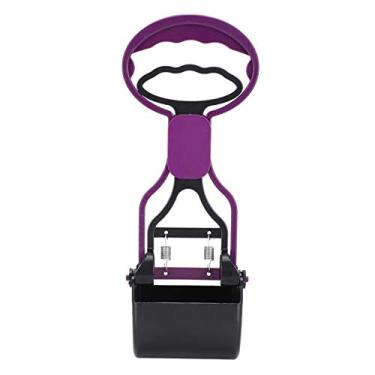 Imagem de XiangXin Coletor de fezes para cães, colher de cocô para animais de estimação, pegador de fezes de gato de plástico, 1 colher de cocô, ferramenta de limpeza de resíduos de animais de estimação (roxo)