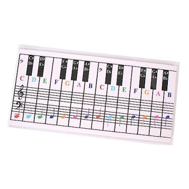 Imagem de Colaxi de notas do teclado Ferramenta de aprendizado de teclado adesivo para notas de