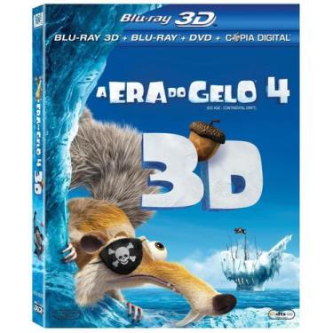 A Era Do Gelo 4 Blu-ray 3d + Blu-ray + Dvd + Cópia em Promoção na