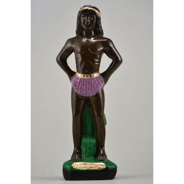 Imagem de Imagem Caboclo Pena Roxa Em Pe  Escultura Gesso Estatua 20
