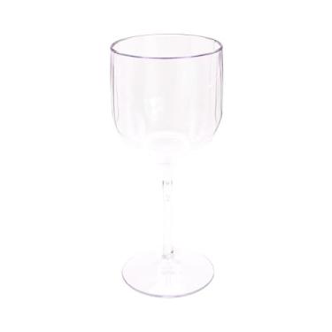 Imagem de Kit 20 Taças De Vinho De Acrílico Cristal 280ml Festas Aniversario Natal Cor:Cristal