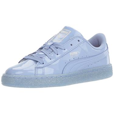 Imagem de PUMA Girls' Basket Patent Iced Glitter Jr Running Shoe, Lavendar Lustre-Lavendar Lustre, 6.5 M US Big Kid
