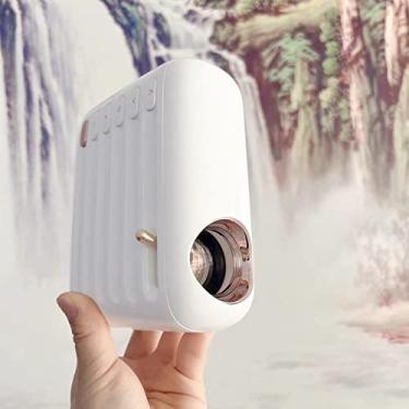 Imagem de Projetor portátil v1 50-200in tamanho de tela com interfaces hd/av/usb 30000h projetor de telefone alto-falante embutido para cinema em casa com controle remoto versão básica
