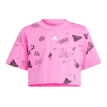 Imagem de Camiseta Cropped Adidas Brand Love Infantil
