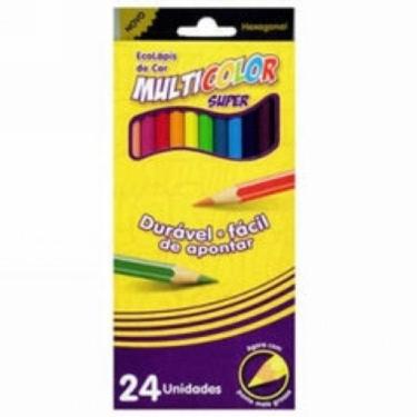 Imagem de Lápis de Cor Ecolápis 24 Cores Hexagonal 11.2400N