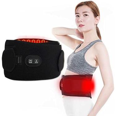 Imagem de Almofadas De Aquecimento, Envoltório De Cinta Lombar Para Terapia Aquecida, Cinto De Massagem De Cintura Aquecido Com Bateria Para Artrite Abdominal Nas Costas E Alívio Da Dor De Cólicas Menstruai