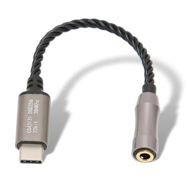 Imagem de Adaptador de amplificador de fone de ouvido tipo C para 3,5 mm, chip de alto desempenho Cs43131, pode ser conectado ao seu telefone Android via USB C. Conecte seu PC, laptop diretamente