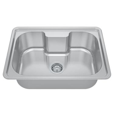 Imagem de Cuba para Cozinha Gourmet Pia Inox 63x44x20cm Acetinado GhelPlus Inox